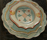 ON SPECIAL! NEIMAN MARCUS STUNNING UNIQUE HORCHOW MEDICI 10 DINNER PLATES HAND PAINTED IN ITALY