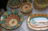 ON SPECIAL! NEIMAN MARCUS STUNNING UNIQUE HORCHOW MEDICI 10 DINNER PLATES HAND PAINTED IN ITALY