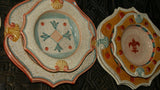 ON SPECIAL! NEIMAN MARCUS STUNNING UNIQUE HORCHOW MEDICI 10 DINNER PLATES HAND PAINTED IN ITALY