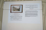 Felix Benoist: PARIS IN ITS SPLENDOR 1861 ORIGINAL ARCHITECTURE ANTIQUE FOLIO CHROMO LITHOGRAPH 19th CENTURY: HOTEL ET MUSEE DE CLUNY DOUBLE MATTED & FRAMED WALL DECOR HAND PAINTED FRAME SIGNED