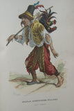 SOLD ANTIQUE RARE FRENCH BOOK 112 COLORED ENGRAVINGS LITHOGRAPHS (11” x 7 ½”) + 1 MAP (24” X 20”) FROM 1880 (19th Century) from “Costumes De Paris a Travers Les Siecles” HUMOROUS SIGNED PLATES FRANCE WAYS OF LIFE,  STYLES, PROFESSIONS, VEHICLES