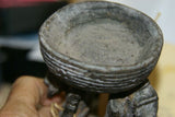 Unique Rare Old Hand Carved Ramu Figural Betel Mortar from Huon Gulf Tribe, Important Tool used during the betel lime habit by elders, Papua New Guinea 170A
