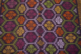 Old Superb Ceremonial Balinese hand woven textile antique Multi-color Embroidered Songket Brocade Damask Bride Price Heirloom Textile Art 60" x 39" (SG5) Collected in Negara, Bali, Indonesia.