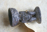 Unique Rare Old Hand Carved Ramu Figural Betel Mortar from Huon Gulf Tribe, Important Tool used during the betel lime habit by elders, Papua New Guinea 170A