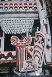 EXTREMELY RARE SOUTH PACIFIC  OCEANIC ART  PROW BOARD TABUYA WAVE SPLITTER FROM SEAFARING CANOE, TROBRIAND ISLANDS MELANESIA PNG. HAND CARVED WOOD CIRCA 1950 SUCH ARE SEEN IN MUSEUMS DISPLAYING ARTIFACTS FROM REMOTE  CULTURES DESIGNER  COLLECTOR TAB12