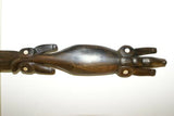 Pacific Oceanic Art Trobriand Mother Pearl Crocodile Alligator Hand Carving 1A28