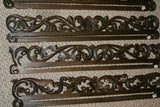 UNIQUE INTRICATELY HAND CARVED ORNATE WOOD HANGER 27” LONG (ROD, RACK) USED TO DISPLAY RARE OR PRECIOUS TEXTILES ON THE WALL, SUPERB BAS RELIEF CHOICE BETWEEN 3 LACY FOLIAGE VINES & FLOWER MOTIF ITEM 271, 274 OR 375 COLLECTOR DECORATOR DESIGNER WALL ART