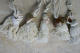 Liquidation: 26 total Seashell Tassels Curtain Holdbacks: 10 pairs of Snake Cowry  + 6 Varied Indopacific Shell Tassels Banded Tun, Pearlized Trochus, Tree Snail, Horse Conch & brown Cowry Oceanic Art, South Pacific Home Decor Accent Designer