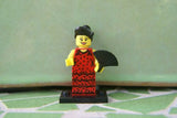 BRAND NEW, NOW RARE, RETIRED LEGO MINIFIGURE COLLECTIBLE: FLAMENCO DANCER WITH FAN + BASE (Serie 6) RELEASED IN 2012, 6 PIECES.