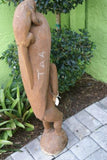 Iatmul Cuscus & Ambusap Bride Statue Hand carved Art Sepik Papua Guinea 32A10