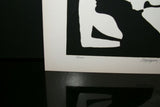 1970 Choice of Hand Signed & Numbered Serigraph Art Panels limited Edition of 200 Authentic pieces by Artist Dino Konopiso  Modern Op Art BLACK & WHITE PROFILE SILHOUETTES Stunning Optical Illusion Effect. Unique Decorator Designer Collector Artwork