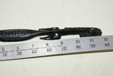 Pacific Ebony Art Trobriand Mother Pearl Crocodile Alligator Hand Carving 1A45