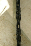 Rare Hand Carved Wood & Mother of Pearl Chief Power staff, magic amulet meant to intimidate & scare evil spirits, Trobriand