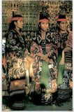 2 HANDWOVEN SUMBA HINGGI SONGKET IKAT TEXTILES FOR THE PRICE OF 1. MADE WITH HANDSPUN COTTON DYED WITH NATURAL PIGMENTS. ADORNED WITH MOTIFS CREATED WITH NASSA SHELLS SR32 (52" x 13.25") & SR33 (51" x 13")