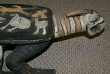 Older rare Chief table headrest Polychrome Palembei Sepik Papua New Guinea 41A8
