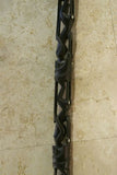 Rare Hand Carved Wood & Mother of Pearl Chief Power staff, magic amulet meant to intimidate & scare evil spirits, Trobriand