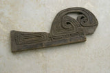 EXTREMELY RARE SOUTH PACIFIC  OCEANIC ART  PROW BOARD TABUYA WAVE SPLITTER FROM SEAFARING CANOE, TROBRIAND ISLANDS MELANESIA PNG. HAND CARVED WOOD CIRCA 1950 SUCH ARE SEEN IN MUSEUMS DISPLAYING ARTIFACTS FROM REMOTE  CULTURES DESIGNER  COLLECTOR TAB12