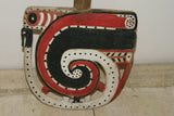 EXTREMELY RARE OCEANIC ART KIADIBA OR DANCE PADDLE FROM THE TROBRIAND ISLANDS, MELANESIA. HAND CARVED WOOD PAINTED WITH NATURAL DYES CIRCA 1950 AS SEEN IN MUSEUMS REPRESENTING RARE CULTURES COLLECTOR DESIGNER DECORATOR HOME DECOR no 4A5C