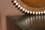 11”x 2,5” STUNNING UNIQUE HAND CARVED ROSEWOOD MUSEUM MASTERPIECE SERVING PLATTER DISH BOWL WITH MOTHER OF PEARL TEAR INSERTS & DELICATE LACY BORDER RENOWNED SCULPTOR TROBRIAND ISLANDS MELANESIA SOUTH PACIFIC  KULA RING COLLECTOR DESIGNER 2A34