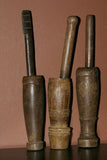 CHOICE BETWEEN 3 RARE ANTIQUE MELANESIA MASSIM TROBRIAND ISLAND BETEL LIME POUNDER WITH PESTLE SET, GOOD PATINA (EARLY 1900’S) BP16, 17 OR 18