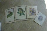 4 Double Matted Redoute Floral & Angel Art Prints 120.00 retail value Wall Decor