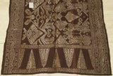 Ceremonial Burgundy Red Embroidery Brocade damask Wedding Songket  textile cloth with Metallic Gold Threads 42"x 22" (SG49) Collected in Klunkung Regency, Bali & belonging to Nobility royalty