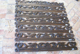 UNIQUE INTRICATELY HAND CARVED ORNATE WOOD HANGER 32” LONG (ROD, RACK) USED TO DISPLAY RARE OR PRECIOUS TEXTILES ON THE WALL, SUPERB BAS RELIEF CHOICE BETWEEN 4 LACY FISH & OCEAN WAVES MOTIF ITEM 3000, 01, 02 OR 3005 COLLECTOR DESIGNER ARTWORK
