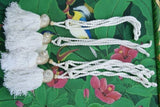 4  large Pearlized (mother of pearl) Jade Turbo Seashell Tassels Curtain Holdbacks Oceanic Art, South Pacific Home Decor Accent, Handcrafted Unique perfect for Designer Decorator Shell Collector Beach Lover Pool Cabana Look