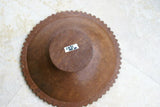 STUNNING 1 OF A KIND HAND CARVED KWILA WOOD MUSEUM MASTERPIECE SAGO PLATTER DISH BOWL WITH MOTHER OF PEARL INSERTS & DELICATE LACY INCISED BORDER BY RENOWNED TRIBAL SCULPTOR 11X11X3.5 TROBRIAND ISLANDS MELANESIA SOUTH PACIFIC DESIGNER COLLECTOR 2A31