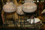 3 STURDY ELEGANT CUSTOM MADE HANDCRAFTED BLACK METAL STANDS TO DISPLAY & INHANCE  ART BASKET POTTERY VASE COLLECTIBLE ETC…  MANY SIZES AVAILABLE (WE CARRY LARGE ONES FOR BASE OF TABLE TOPS) DECORATOR DESIGNER COLLECTOR DESIGN HOME DÉCOR TERRIFIC VALUE