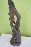 ORACLE ANCESTOR SPIRIT STATUE SEPIK OCEANIC ORIGINAL HANDCARVED TIKI ART 40A1