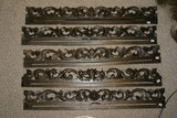 UNIQUE INTRICATELY HAND CARVED ORNATE WOOD HANGER 31” (ROD, RACK) USED TO DISPLAY RARE OR PRECIOUS TEXTILES ON THE WALL, SUPERB BAS RELIEF MOTIF OF LACY FOLIAGE FLOWERS FRUIT VINES CHOICE 422 OR 423 COLLECTOR DESIGNER WALL DECOR