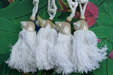 4  large Pearlized (mother of pearl) Jade Turbo Seashell Tassels Curtain Holdbacks Oceanic Art, South Pacific Home Decor Accent, Handcrafted Unique perfect for Designer Decorator Shell Collector Beach Lover Pool Cabana Look