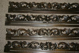 UNIQUE INTRICATELY HAND CARVED ORNATE WOOD HANGER 31” (ROD, RACK) USED TO DISPLAY RARE OR PRECIOUS TEXTILES ON THE WALL, SUPERB BAS RELIEF MOTIF OF LACY FOLIAGE FLOWERS FRUIT VINES CHOICE 422 OR 423 COLLECTOR DESIGNER WALL DECOR