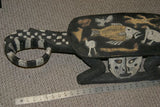 Older rare Chief table headrest Polychrome Palembei Sepik Papua New Guinea 41A8
