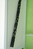 Rare Hand Carved Wood & Mother of Pearl Chief Power staff, magic amulet meant to intimidate & scare evil spirits, Trobriand