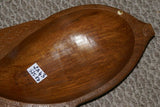 HUGE 14.5”x 6”x 2” STUNNING ROSEWOOD MUSEUM MASTERPIECE SAGO PLATTER DISH BOWLWITH INCISED MOTIFS DELICATELY CARVED INTO A LARGE FISH BY RENOWNED TRIBAL SCULPTOR FROM REMOTE TROBRIAND ISLANDS MELANESIA MASSIM SOUTH PACIFIC COLLECTOR 2A43