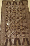 Ceremonial Burgundy Red Embroidery Brocade damask Wedding Songket  textile cloth with Metallic Gold Threads 42"x 22" (SG49) Collected in Klunkung Regency, Bali & belonging to Nobility royalty