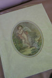 4 Double Matted Redoute Floral & Angel Art Prints 120.00 retail value Wall Decor