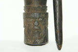 RARE ANTIQUE MELANESIA MASSIM TROBRIAND ISLAND BETEL LIME POUNDER WITH PESTLE SET, GOOD PATINA (EARLY 1900’S) BP1