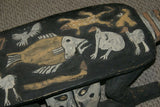 Older rare Chief table headrest Polychrome Palembei Sepik Papua New Guinea 41A8