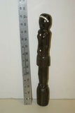 Primitive South Pacific Art Ebony Pearl Sculpture Effigy Staff Totem Hand carved