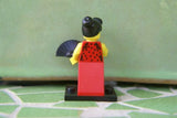 BRAND NEW, NOW RARE, RETIRED LEGO MINIFIGURE COLLECTIBLE: FLAMENCO DANCER WITH FAN + BASE (Serie 6) RELEASED IN 2012, 6 PIECES.