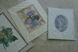 4 Double Matted Redoute Floral & Angel Art Prints 120.00 retail value Wall Decor