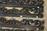 UNIQUE INTRICATELY HAND CARVED ORNATE WOOD HANGER 27” LONG (ROD, RACK) USED TO DISPLAY RARE OR PRECIOUS TEXTILES ON THE WALL, SUPERB BAS RELIEF CHOICE BETWEEN 2 LACY FOLIAGE VINES & FLOWER MOTIF ITEM 281 OR 282 COLLECTOR DECORATOR DESIGNER WALL ART