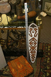 Papua Era River Ritual Spirit Bravery Polychrome Gope Board Trophy Shield 10A3
