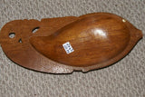 HUGE 14.5”x 6”x 2” STUNNING ROSEWOOD MUSEUM MASTERPIECE SAGO PLATTER DISH BOWLWITH INCISED MOTIFS DELICATELY CARVED INTO A LARGE FISH BY RENOWNED TRIBAL SCULPTOR FROM REMOTE TROBRIAND ISLANDS MELANESIA MASSIM SOUTH PACIFIC COLLECTOR 2A43