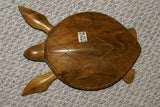 South Pacific Melanesia Sculptor Unique Art Marine Turtle Hand carved Wood 1A103