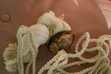 2 very large Banded Tun Tonna Sulcosa & Spotted Cowry Seashell Tassels, Pulls, Oceanic Art, South Pacific Home Decor Accent, Handcrafted Unique perfect for Designer Decorator Shell Collector Beach Lover Vacation Feel Pool Cabana