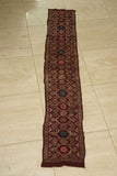 Old Superb Ceremonial Balinese hand woven textile Antique Burgundy Ceremonial Songket Brocade damask Embroidery with Metallic Gold Threads 51" x 8.25" (SG24) Collected in Negara, Bali & belonging to Nobility royalty 70 years old